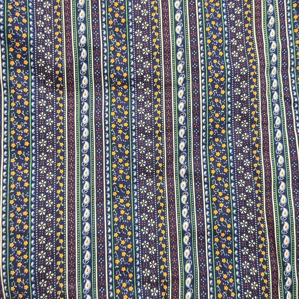 Vintage 70s Patchwork Reversible Floral Wrap Skirt S - Picture 7 of 9